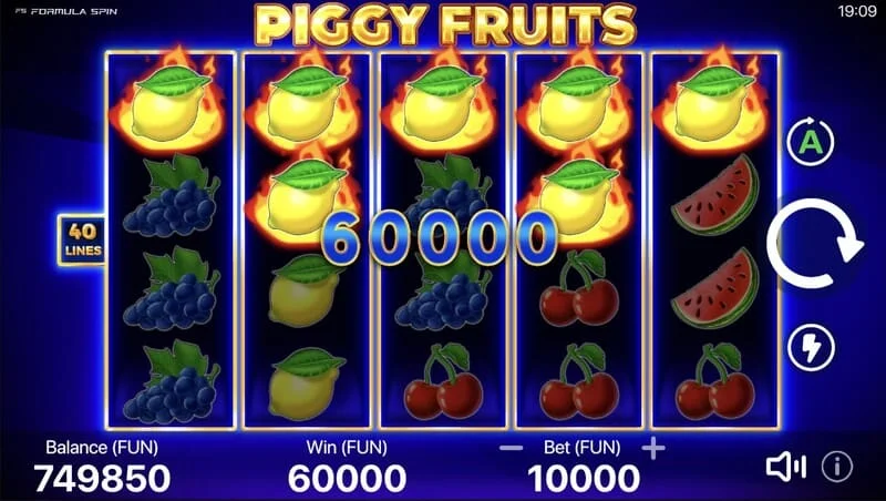 Piggy Fruits – nagy nyeremény a Piggy Feature-től véletlenszerű Wildokkal